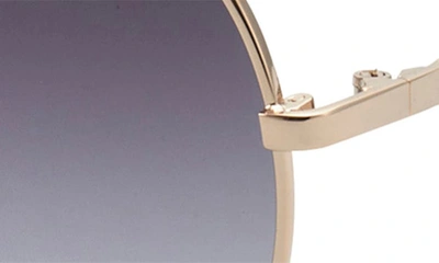 Shop Guess 56mm Gradient Pilot Sunglasses In Gold / Gradient Smoke