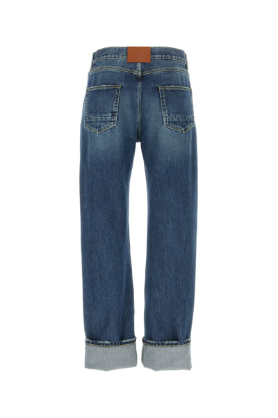 Shop Alexander Mcqueen Turn-up Jeans In Blue