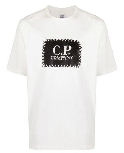 Shop C.p. Company Cp Company T-shirts And Polos In Gauze White