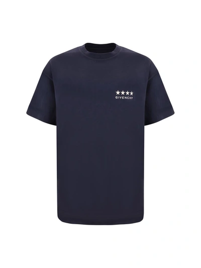 Shop Givenchy T-shirts In Deep Blue