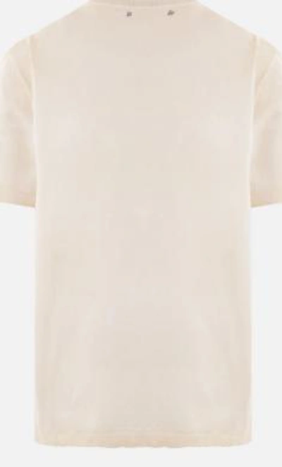 Shop Golden Goose T-shirts And Polos In Heritage White/dark Green