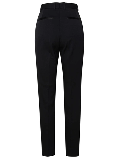 Shop Dolce & Gabbana Black Virgin Wool Blend Trousers