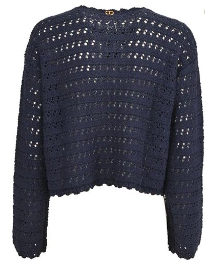 Shop Twinset Twin-set Sweaters In Mid Blu