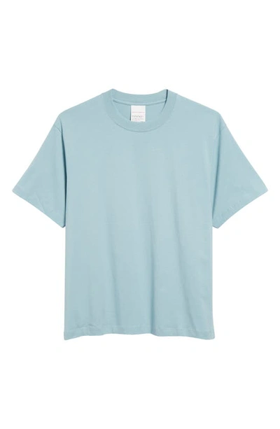 Shop Stockholm Surfboard Club Back Logo Organic Cotton Graphic T-shirt In Blue