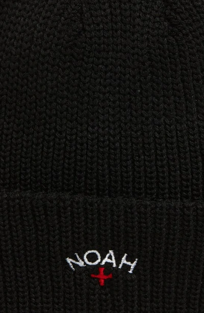 Shop Noah Core Logo Beanie In Black