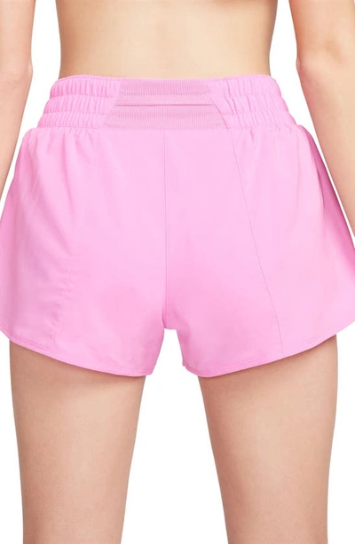 Shop Nike Dri-fit One Shorts In Playful Pink/ Reflective Silv