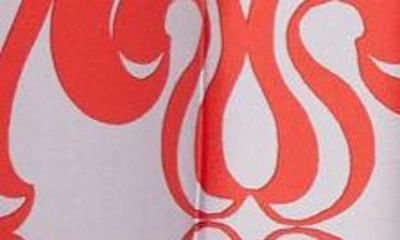 Shop Dries Van Noten Print Drawstring Silk Pants In Red 352