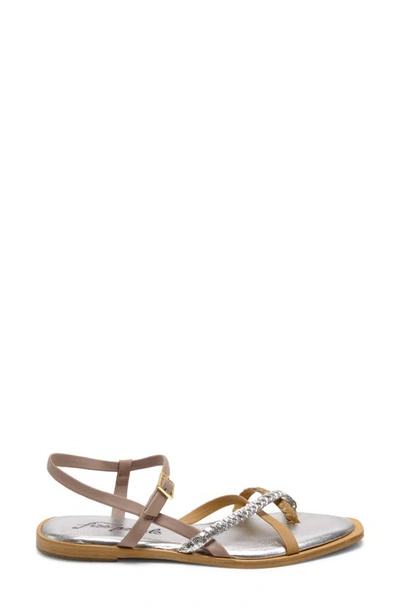 Shop Free People Sunny Days Ankle Strap Sandal In Silver Multi