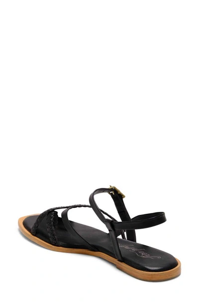 Free People Sunny Days Ankle Strap Sandal In Black
