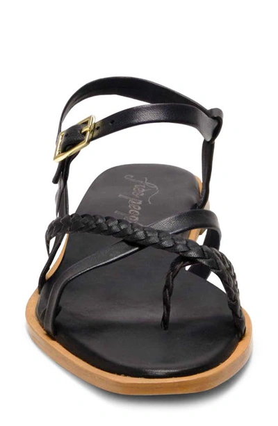 Free People Sunny Days Ankle Strap Sandal In Black
