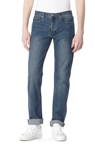 Shop Apc New Standard Straight Leg Jeans In Indigo