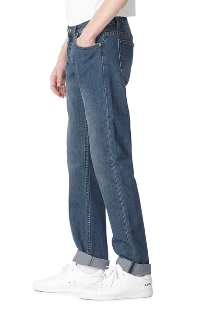 Shop Apc New Standard Straight Leg Jeans In Indigo