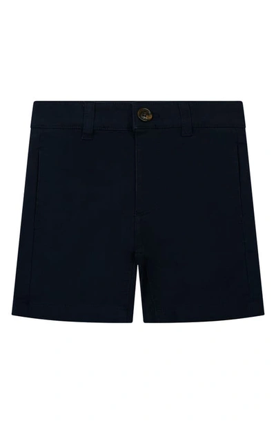 Shop Brooks Brothers Kids' Solid Cotton Chino Shorts In Navy