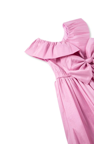 Shop Habitual Kids' Ruffle & Bow Dress In Pink
