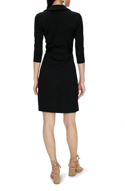 Shop Diane Von Furstenberg Jeanne Faux-wrap Dress In Black