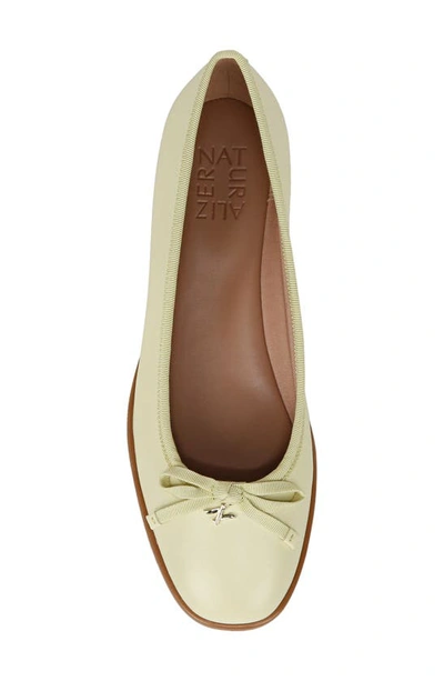 Shop Naturalizer Essential Skimmer Flat In Pastel Lime Leather