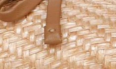 Shop Naturalizer Essential Skimmer Flat In Tan Straw Fabric