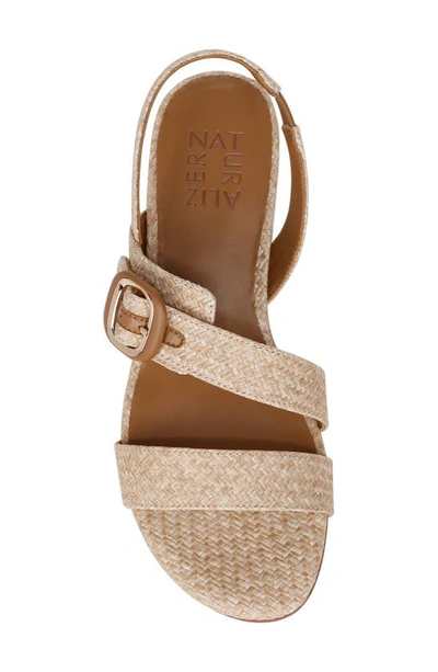 Shop Naturalizer Meesha 2 Slingback Sandal In Wheat Tan Woven Fabric