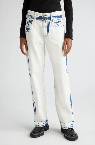 Shop Proenza Schouler Ellsworth Belted Boyfriend Jeans In Bleach Out