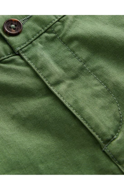 Shop Mini Boden Kids' Cotton Chino Shorts In Spruce Green