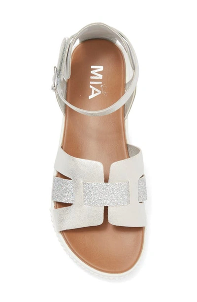 Shop Mia Kids' Tonya Platform Sandal In Silver