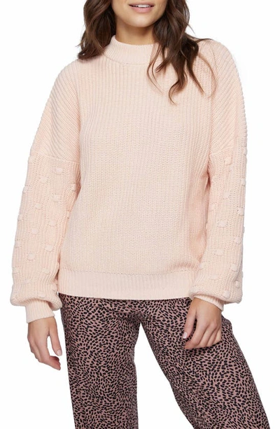 Shop O'neill Lucky Lady Crewneck Sweater In Blush
