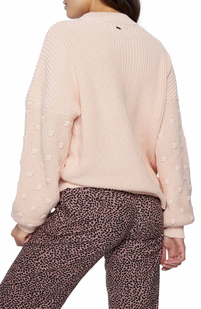 Shop O'neill Lucky Lady Crewneck Sweater In Blush