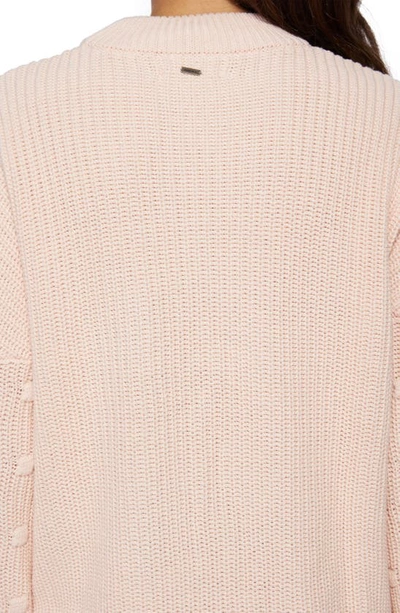 Shop O'neill Lucky Lady Crewneck Sweater In Blush