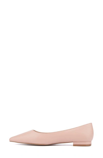 Shop Fashion To Figure Bailey Flat In Blush Beige