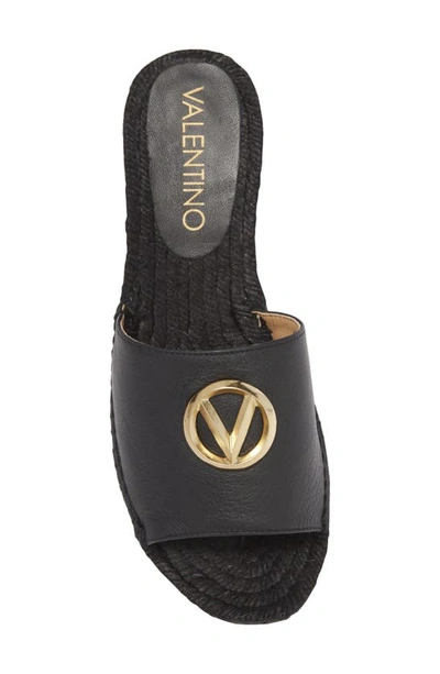 Shop Valentino By Mario Valentino Gina Espadrille Platform Sandal In Black