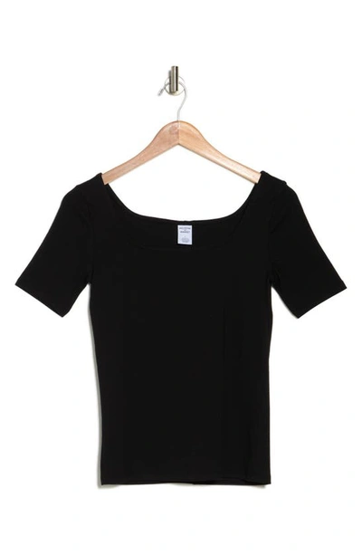 Shop Melrose And Market Baby Scoop Neck T-shirt In Black
