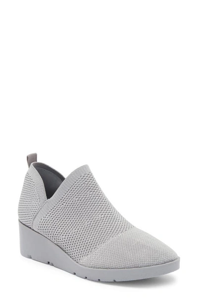Shop Taryn Rose Kabe Knit Wedge Bootie In Silver Knit