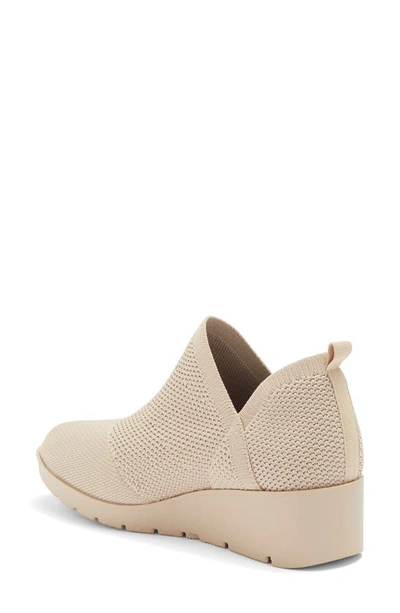Shop Taryn Rose Kabe Knit Wedge Bootie In Nude Knit