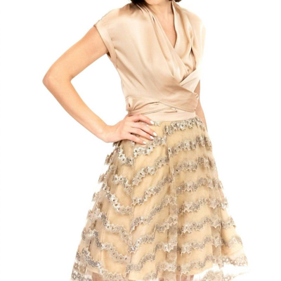 Shop Eva Franco Relis Skirt In Brown