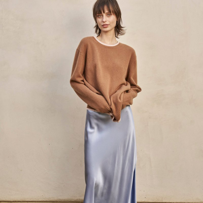 Shop Midheaven Denim Juno Sweater In Brown