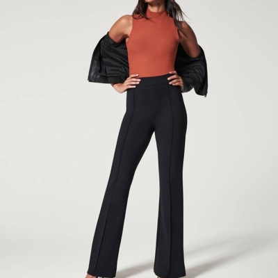 Shop Spanx The Perfect Pant Hi-rise Flare In Black