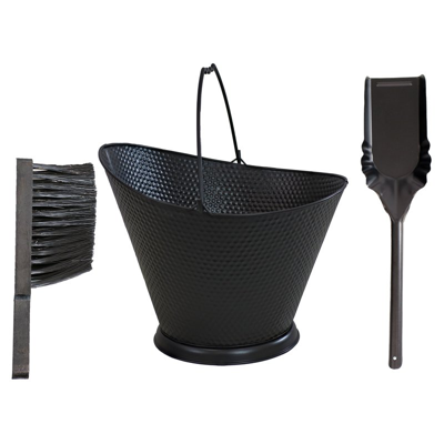 Shop Sunnydaze Decor 5-gallon Iron Ash Bucket With Shovel And Brush
