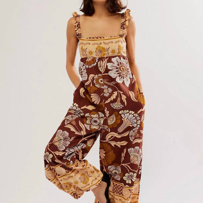 Shop Free People Bali Albright Jumpsuit In Brown