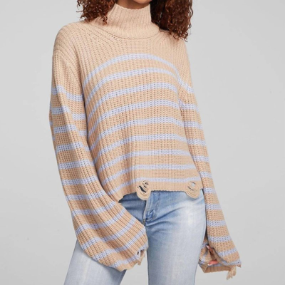 Shop Chaser Aimee Fairfax Stripe Pullover In Brown