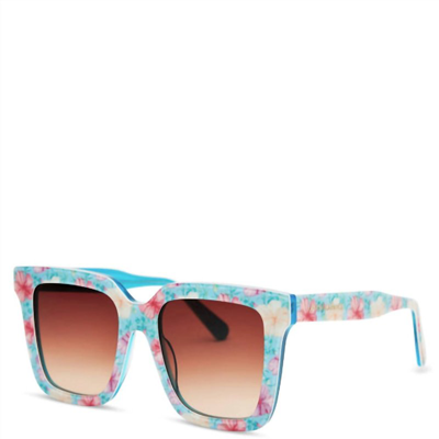 Shop Loveshackfancy Women's Novella Sunglasses In Blue