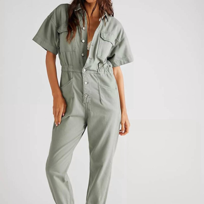 Shop Free People Marci Coverall In Green