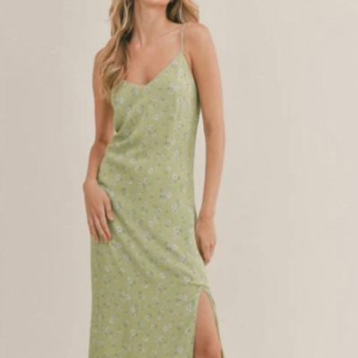 Shop Sadie & Sage California Girl Midi Dress In Green