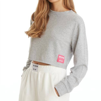 Shop Juicy Couture Boxy Pullover In Grey
