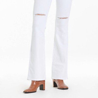 Shop Dear John Denim Jaxtyn High Rise Bootcut Jeans In White