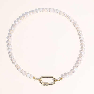 Shop Joey Baby New Taylor Necklace In White