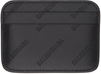 Shop Balenciaga Black Cash Card Holder In 1000 Black