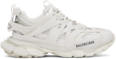 Shop Balenciaga White Track Sneakers In 9000 White
