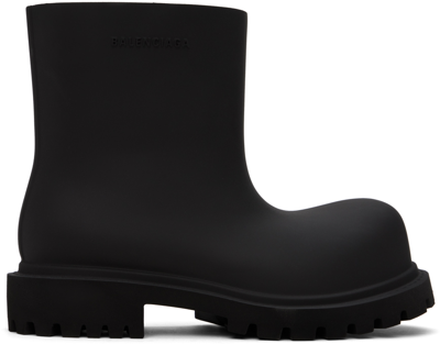 Shop Balenciaga Black Steroid Bootie Boots In 1000 Black