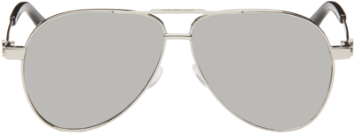 Shop Off-white Silver Ruston Sunglasses In Silver Silver Mirror