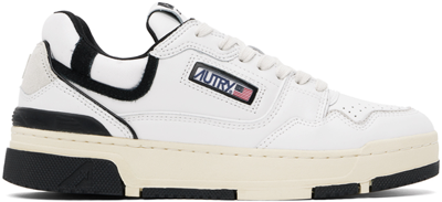Shop Autry White & Black Clc Sneakers In Mult/mat Wht/blk